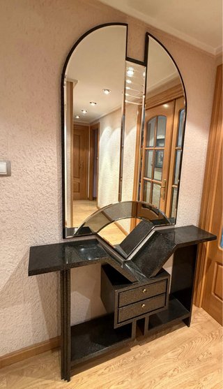Mueble recibidor con espejo