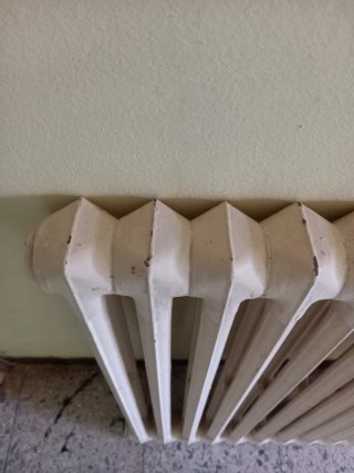 Radiador de hierro blanco
