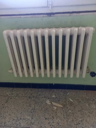 Radiador de hierro blanco
