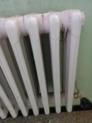 Radiador de hierro blanco