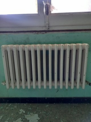 Radiador de hierro blanco