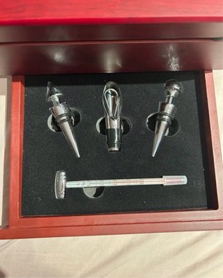 Set Abridor Vino Profesional Caja madera