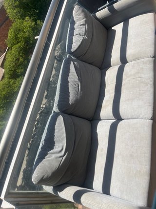 Sofá 3 plazas Ikea gris tela