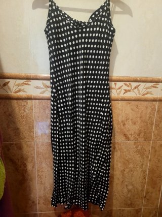 Vestido Midi Lunares ZARA Talla M