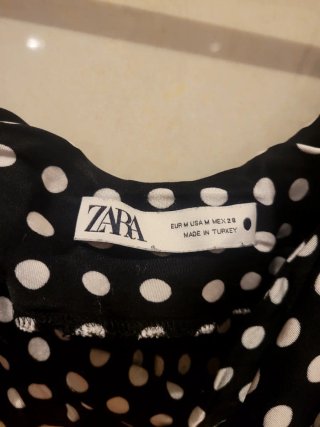 Vestido Midi Lunares ZARA Talla M