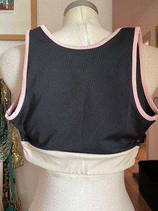 Top Kelme S Negro y Rosa