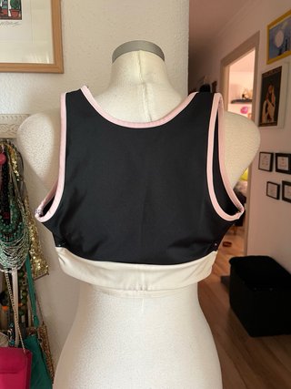 Top Kelme S Negro y Rosa