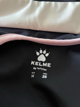 Top Kelme S Negro y Rosa