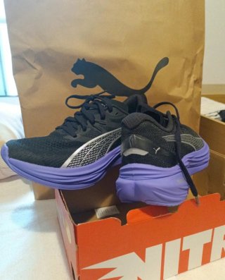 Zapatillas Puma Deviate Nitro Negras/Moradas