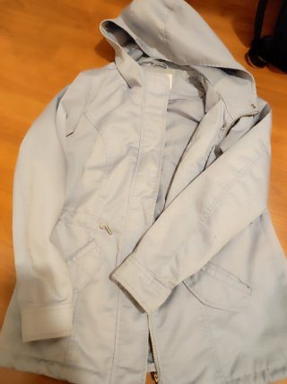Chaqueta de entretiempo azul mujer