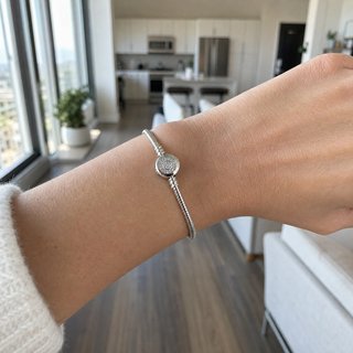 Pulsera Cadena Serpiente con Cierre Brillante
