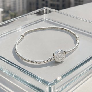 Pulsera Cadena Serpiente con Cierre Brillante