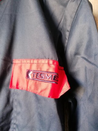 Tuta da lavoro TESMED blu e rossa