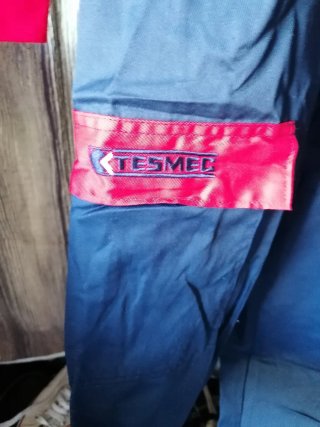 Tuta da lavoro TESMED blu e rossa