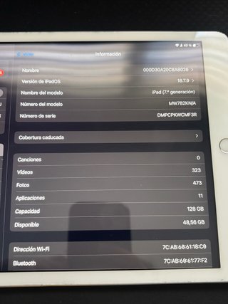 Apple iPad 7ª Gen Blanco