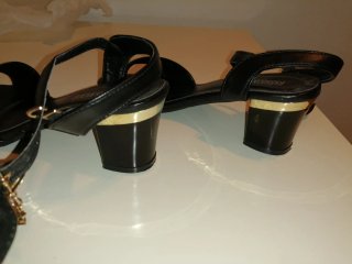 Sandalias Verano Talla 36 Rojas y Negras