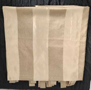 Tende a righe dorate per soggiorno/camera da letto