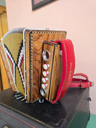 Organetto Dino Baffetti in Ulivo 4 Bassi in Do (C)