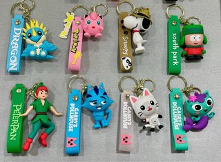 (1) LLAVEROS GOMA PREMIUM (Disney, Anime, Retro..)