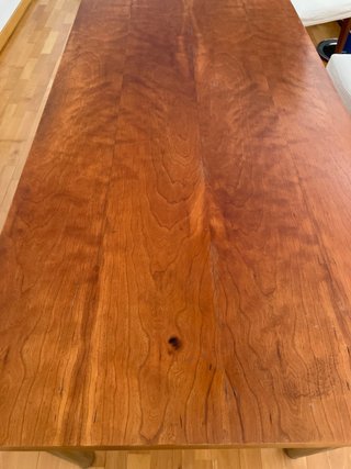 Mesa madera patas cromadas
