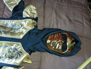 Disfraz Ninja Negro y Dorado Talla Única