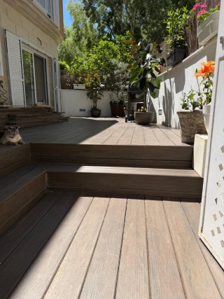 Tarima composite TimberTech Legacy Pecan