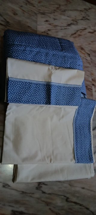 Edredón, Sábana y Almohadón Cuna Azul