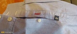 Camicia a righe bianco/azzurro