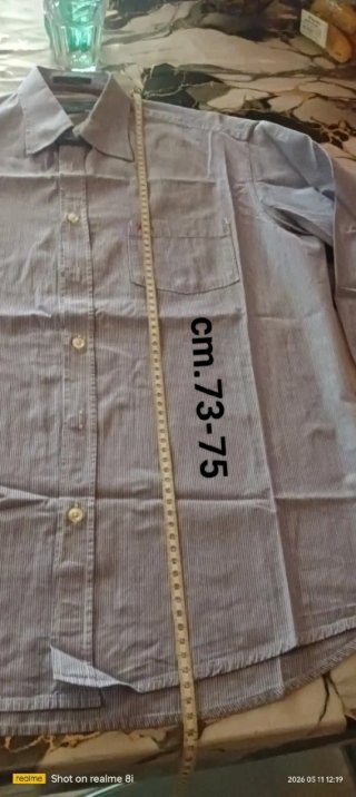 Camicia a righe bianco/azzurro