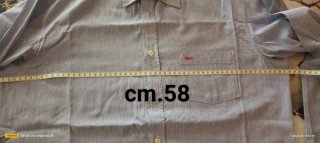 Camicia a righe bianco/azzurro