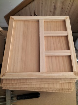 Bandeja para LEGO de madera