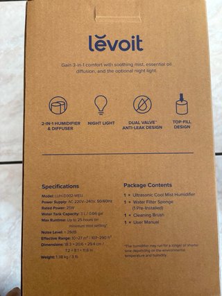 Umidificatore Levoit Dual 150