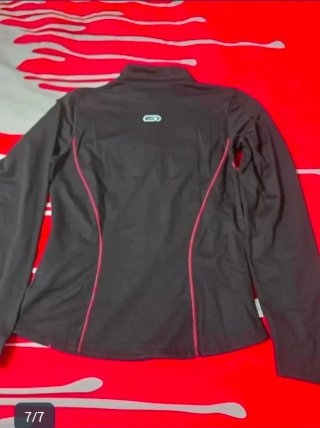 Camisa Kalenji Running Térmica Negra y Rosa
