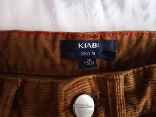 Pantalón Pana Kiabi Marrón Hombre Talla S