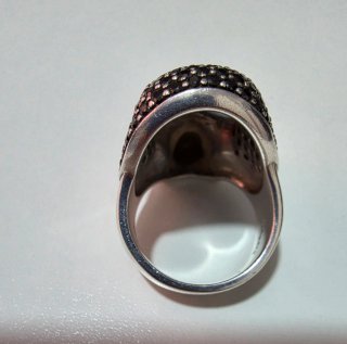 Anillo Thomas Sabo Calavera Negra y Plata
