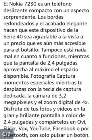 Teléfono Móvil Nokia 7230 Vodafone