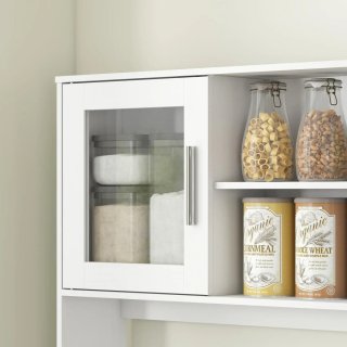 Alacena Cocina Vidrio Blanca
