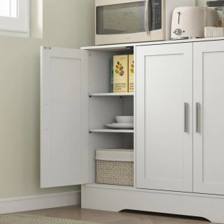 Alacena Cocina Vidrio Blanca