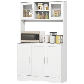 Alacena Cocina Vidrio Blanca