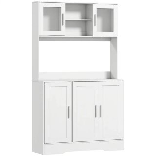 Alacena Cocina Vidrio Blanca