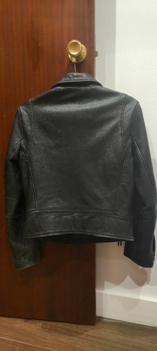 Chaqueta Cuero Ovino Mango Talla S