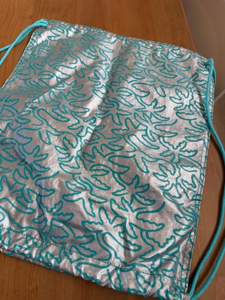 Mochila Kipling Turquesa Estampada