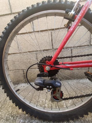 Bicicleta Romester Roja y Plateada