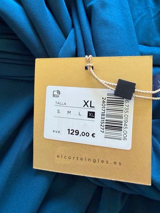 Vestido fiesta El Corte Inglés azul