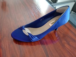 Zapatos de tacón azul talla 40