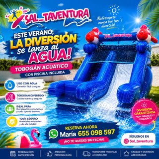 Castillo Hinchable Acuático con Piscina