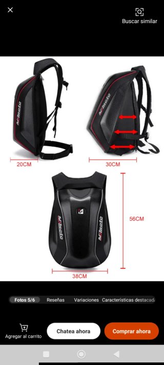 Mochila Mjmoto Impermeable Moto Negra