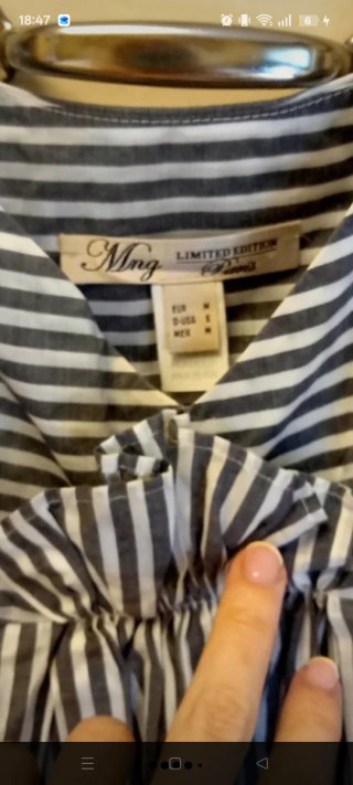 Vestido Mango Rayas Talla M Edición Limitada Paris