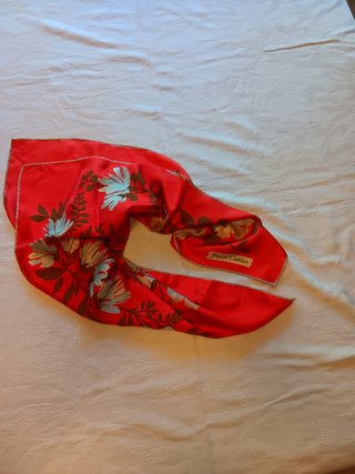 Foulard Pierre Cartier in pura seta rosso