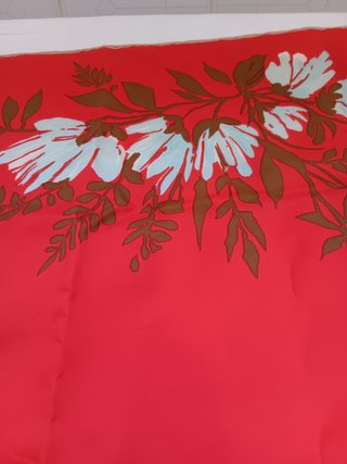 Foulard Pierre Cartier in pura seta rosso